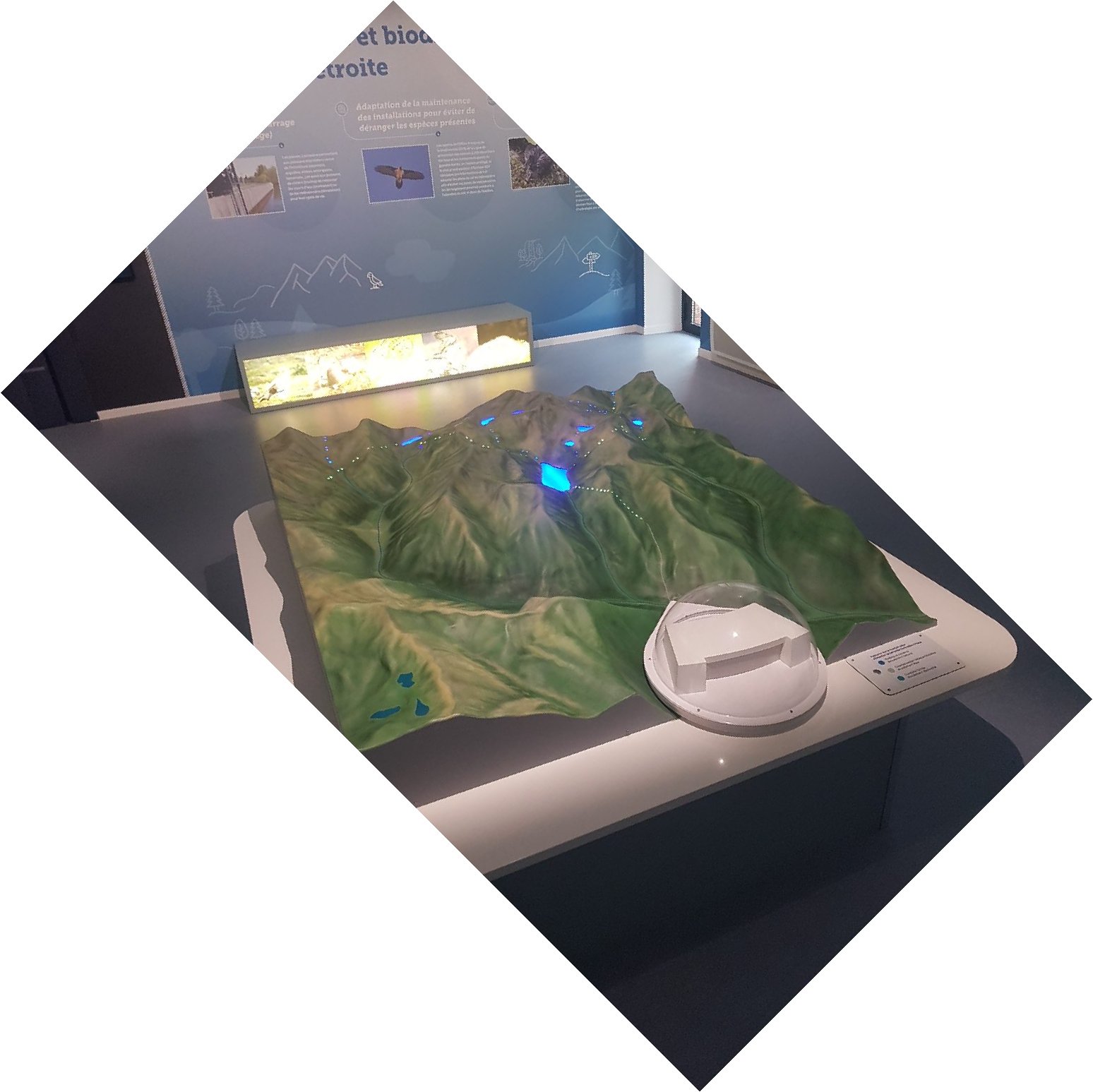 Carte interactive hydroélectrique — musée d'Orlu